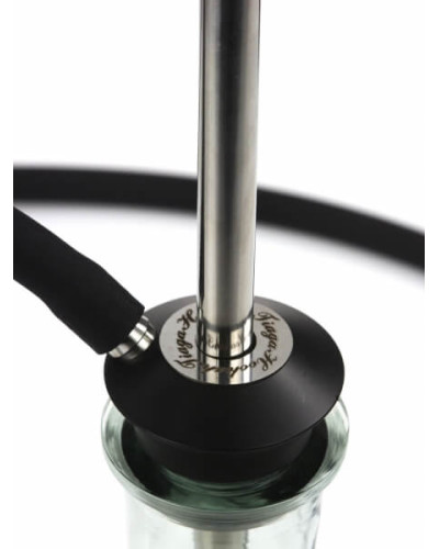 Кальян Tiaga Hookah Classic Silver на колбі Craft Clear 57 см - фото 2