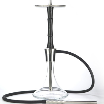Кальян TOTEM Hookah Idol Full Black на резьбе с колбой 67 см