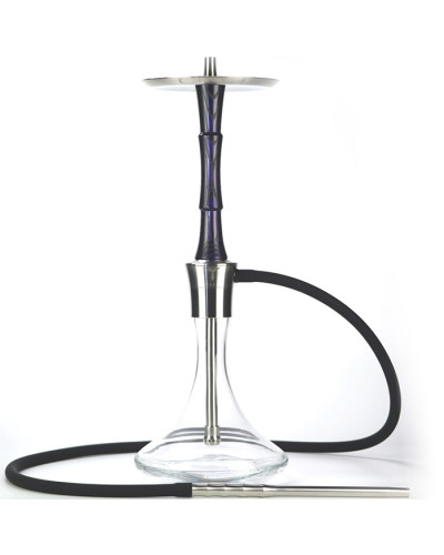 Кальян TOTEM Hookah Idol Purple Noir на різьбі з колбою 67 см