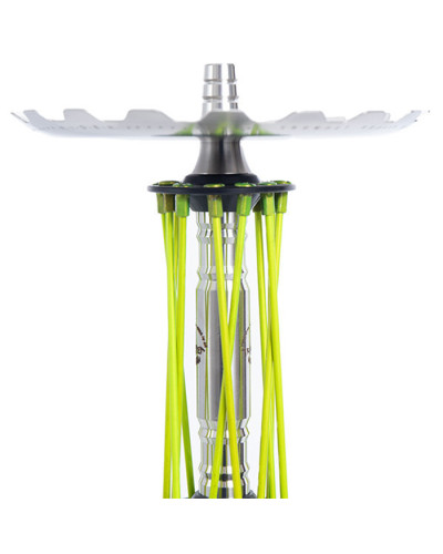 Кальян Trumpet Hookah Rider Lime на колбі Clear 57 см - фото 2