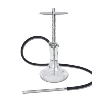 Кальян Trumpet Hookah Moar Silver з колбою Craft Clear 54 см