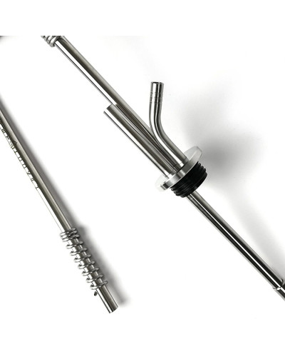 Кальян Trumpet Hookah Silver 60 см - фото 2