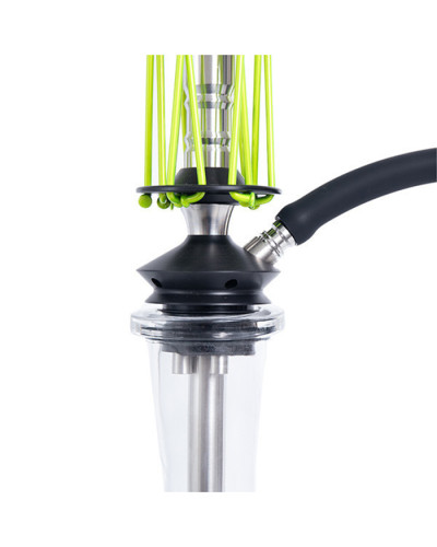 Кальян Trumpet Hookah Rider Lime на колбі Clear 57 см - фото 3
