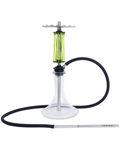 Кальян Trumpet Hookah Rider Lime на колбі Clear 57 см