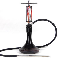 Кальян Trumpet Hookah Rider Black Red на колбі Black 57 см