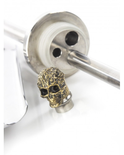 Кальян Trumpet Hookah Skull Silver 60 см - фото 2