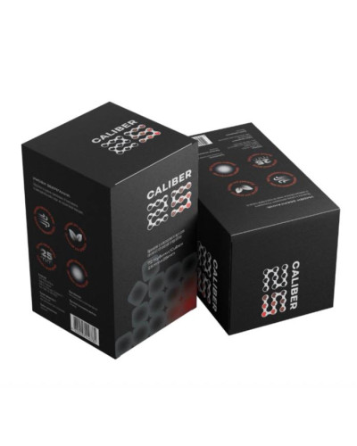 Кокосове вугілля Caliber 25 cub (у коробці) 1 кг