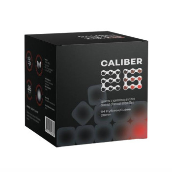 Кокосове вугілля Caliber 26 cub (у коробці) 1 кг - фото 22