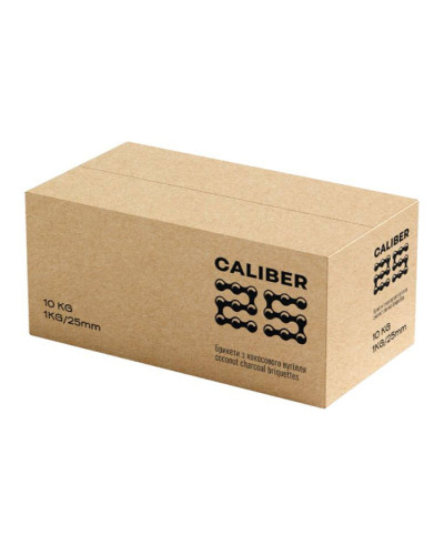 Кокосове вугілля оптом Caliber 25 cub 10 кг