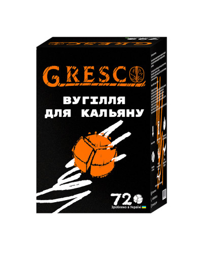 Горіхове вугілля Gresco під калауд 1 кг