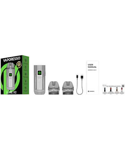 Стартовий набір Vaporesso LUXE X2 -White Silver - фото 6