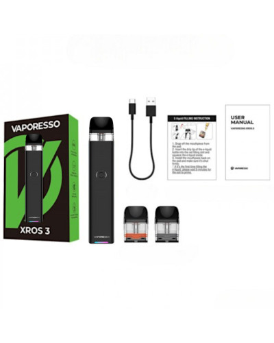 Стартовий набір Vaporesso Xros 3 - Black - фото 8