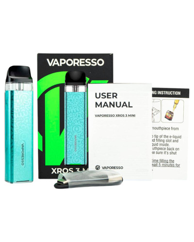 Стартовий набір Vaporesso Xros 3 Mini - Aqua Green - фото 7