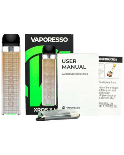 Стартовий набір Vaporesso Xros 3 Mini - Phantom Gold - фото 9