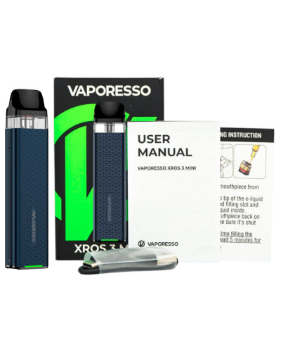 Стартовий набір Vaporesso Xros 3 Mini - Navy Blue - фото 5