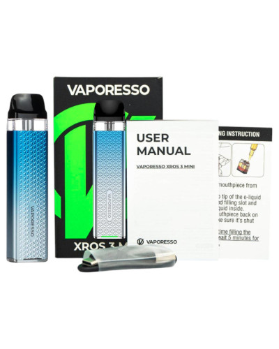 Стартовий набір Vaporesso Xros 3 Mini - Sky Blue - фото 9