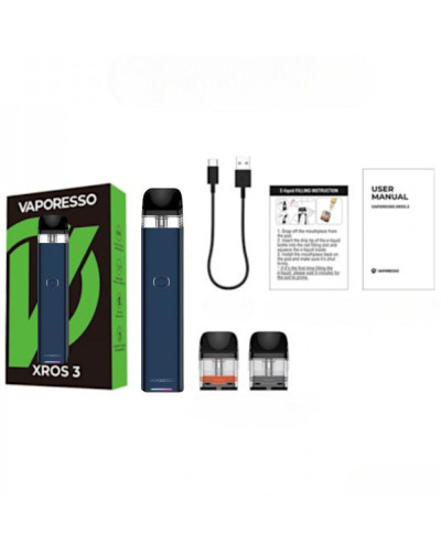 Стартовий набір Vaporesso Xros 3 - Navy Blue - фото 7