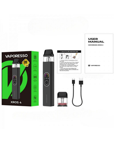 Стартовий набір Vaporesso XROS 4 Kit 1000 mAh - Black - фото 10