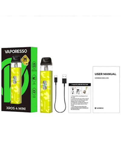 Стартовый набор Vaporesso XROS 4 Mini Camo Yellow - фото 9