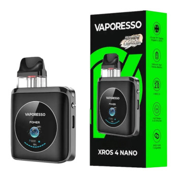 Стартовий набір Vaporesso XROS 4 Nano - Gpaphite Black - фото 11