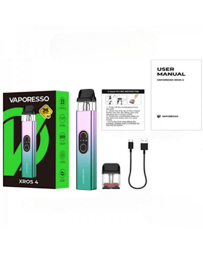 Стартовий набір Vaporesso XROS 4 Pod Kit 1000 mAh Original - Pink Mint - фото 11