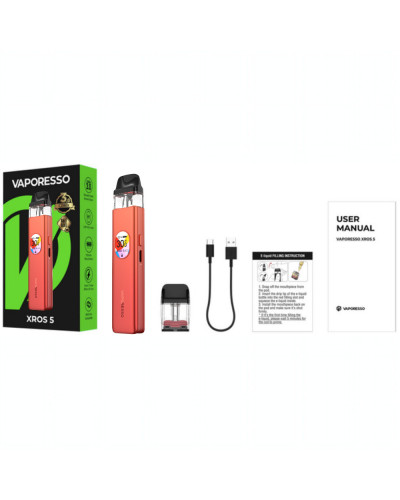 Стартовий набір Vaporesso Xros 5 - Coral Red - фото 6