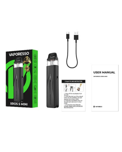 Стартовий набір Vaporesso Xros 5 Mini - Black - фото 8