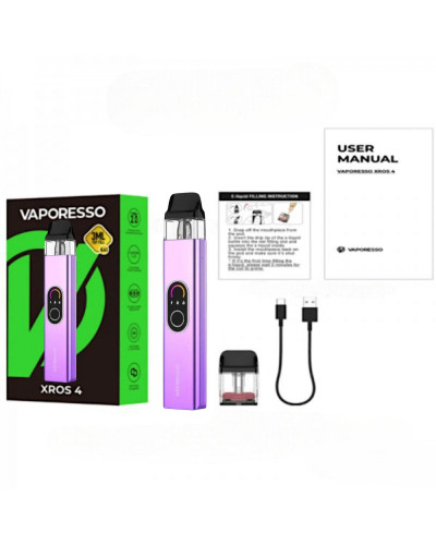 Стартовий набір Vaporesso XROS 4 Pod Kit 1000 mAh Original - Lilac Purple - фото 11