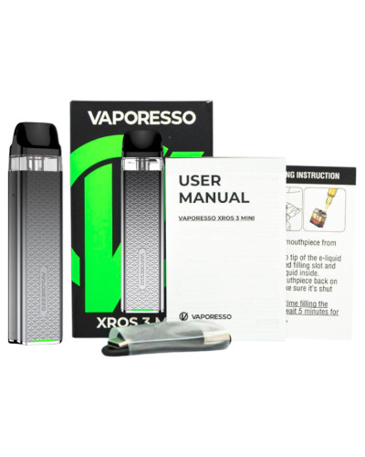 Стартовий набір Vaporesso Xros 3 Mini - Icy Silver - фото 7