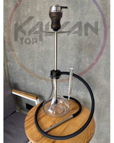 Кальян GORILLA Full Set Silver на колбі Drop Clear 60 см